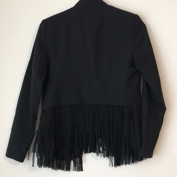 Like New Fringe Black Blazer from Banana Republic - Picture 6 of 11